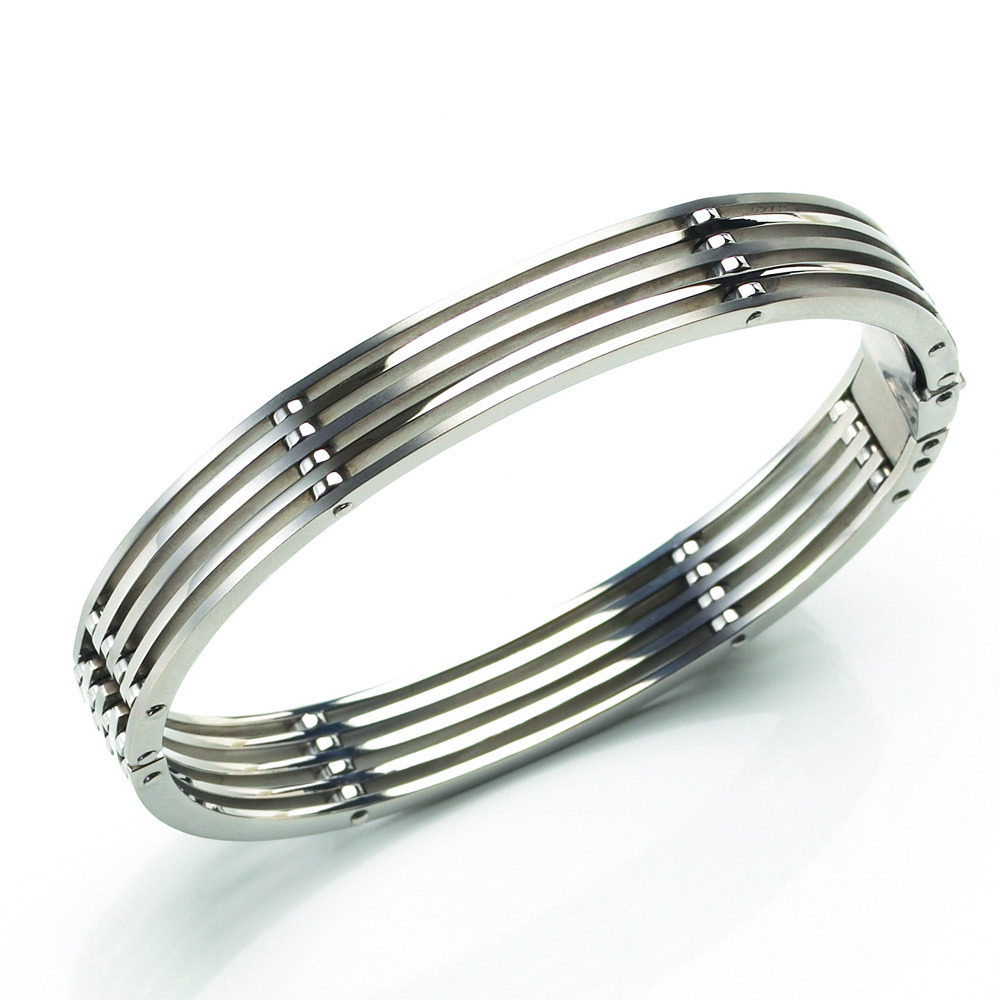Luipaard Faial Geheugen Boccia 0335-01 Dames armband van titanium | Trendjuwelier