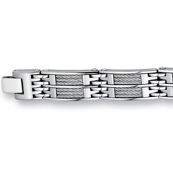 Ontvangst Converteren cap Stalen heren armband - 6502144 | Trendjuwelier