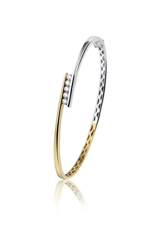 financiën Respect grafiek Bicolor Gouden armband met diamant - 21-05-TR | Trendjuwelier