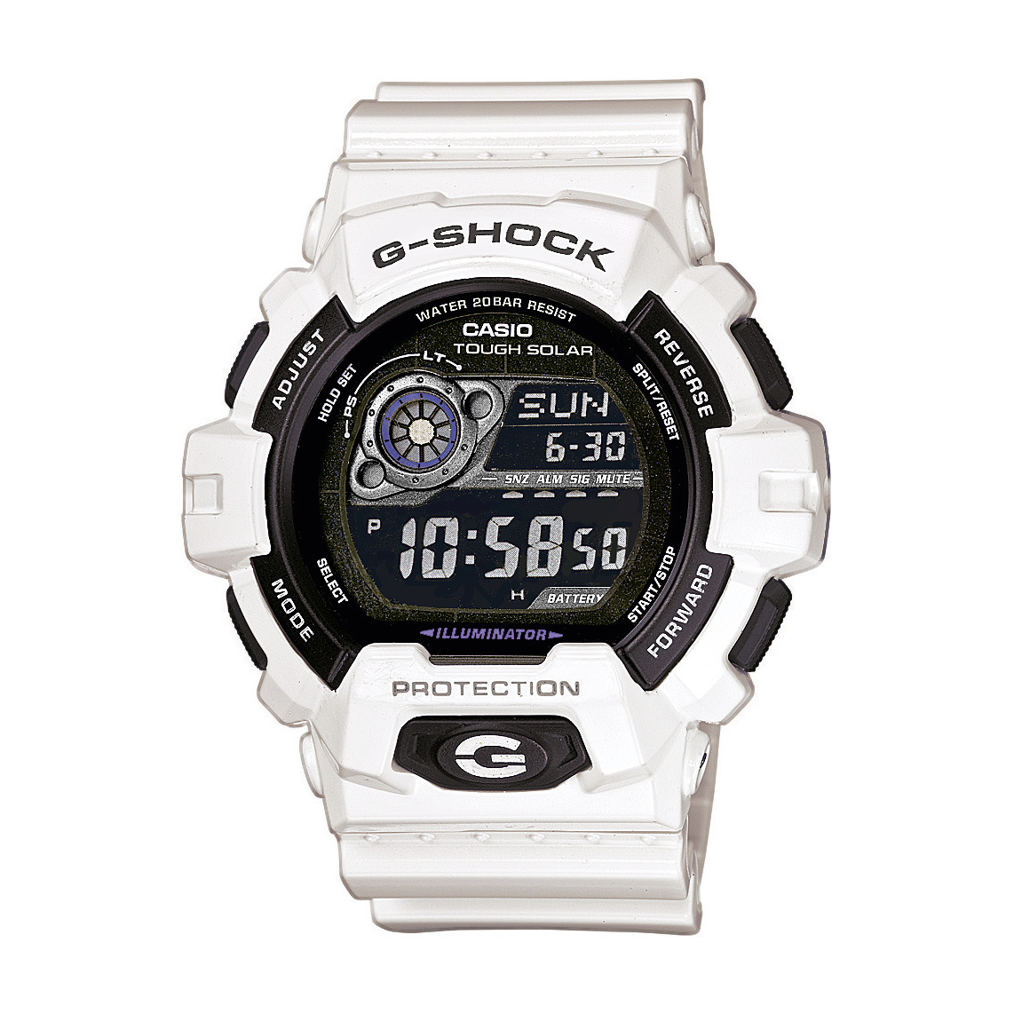 G shock wit cheap heren