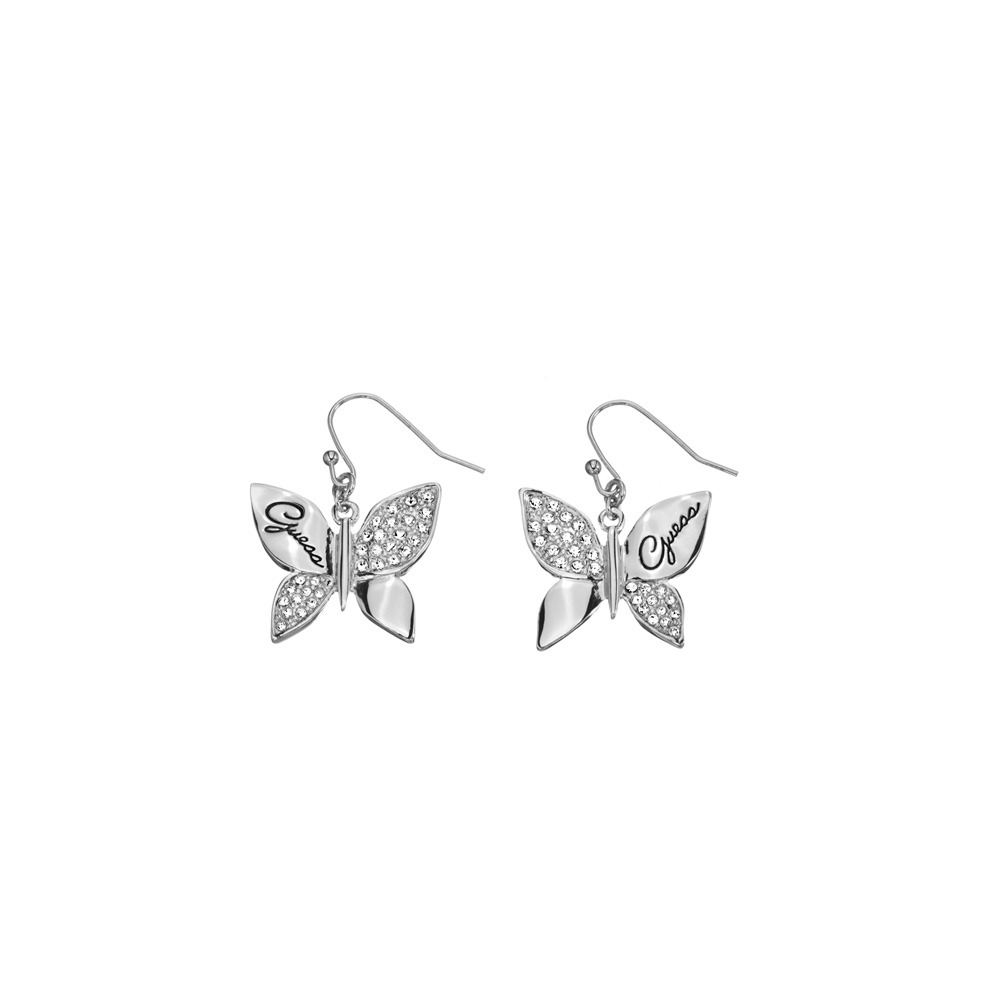 guess butterfly earrings