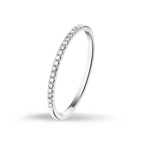 gallon collegegeld Schurk Witgouden ring 4103076 met 0.09 crt diamant | Trendjuwelier
