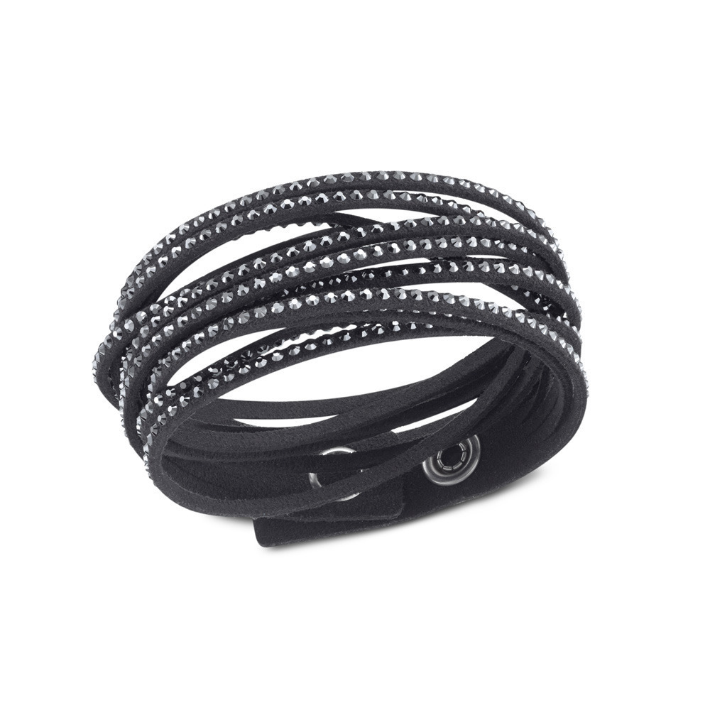 In de meeste gevallen Abnormaal Universiteit Swarovski 1179237 Slake zwarte armband | Trendjuwelier