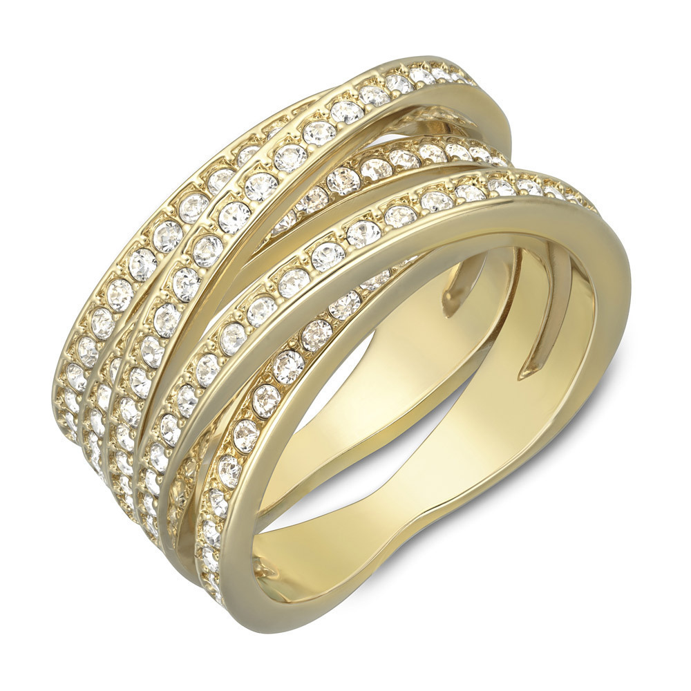delicatesse Formulering Het begin Swarovski 5063929 Spiral gold ring | Trendjuwelier