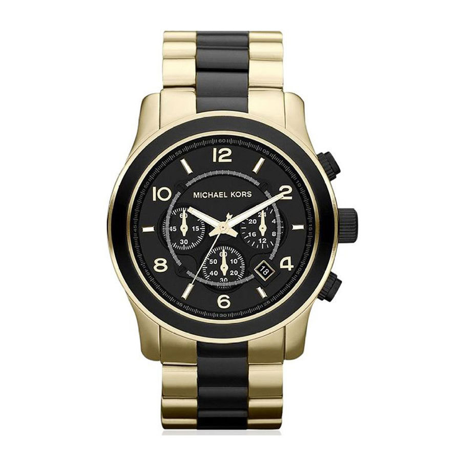 Michael kors 2024 horloge goud zwart