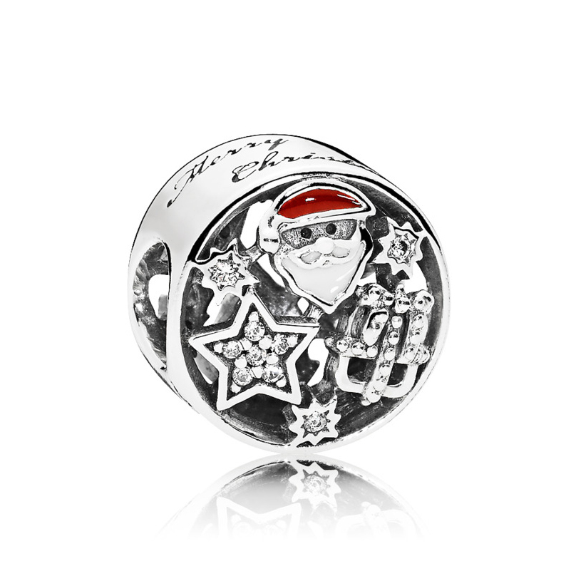 Microbe Laag oorlog Pandora 796364CZ Bedel Christmas Joy zilver