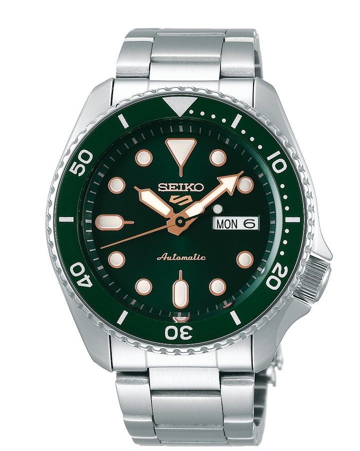 Seiko 5 Sports SRPD63K1 herenhorloge automaat groen 42 5 mm