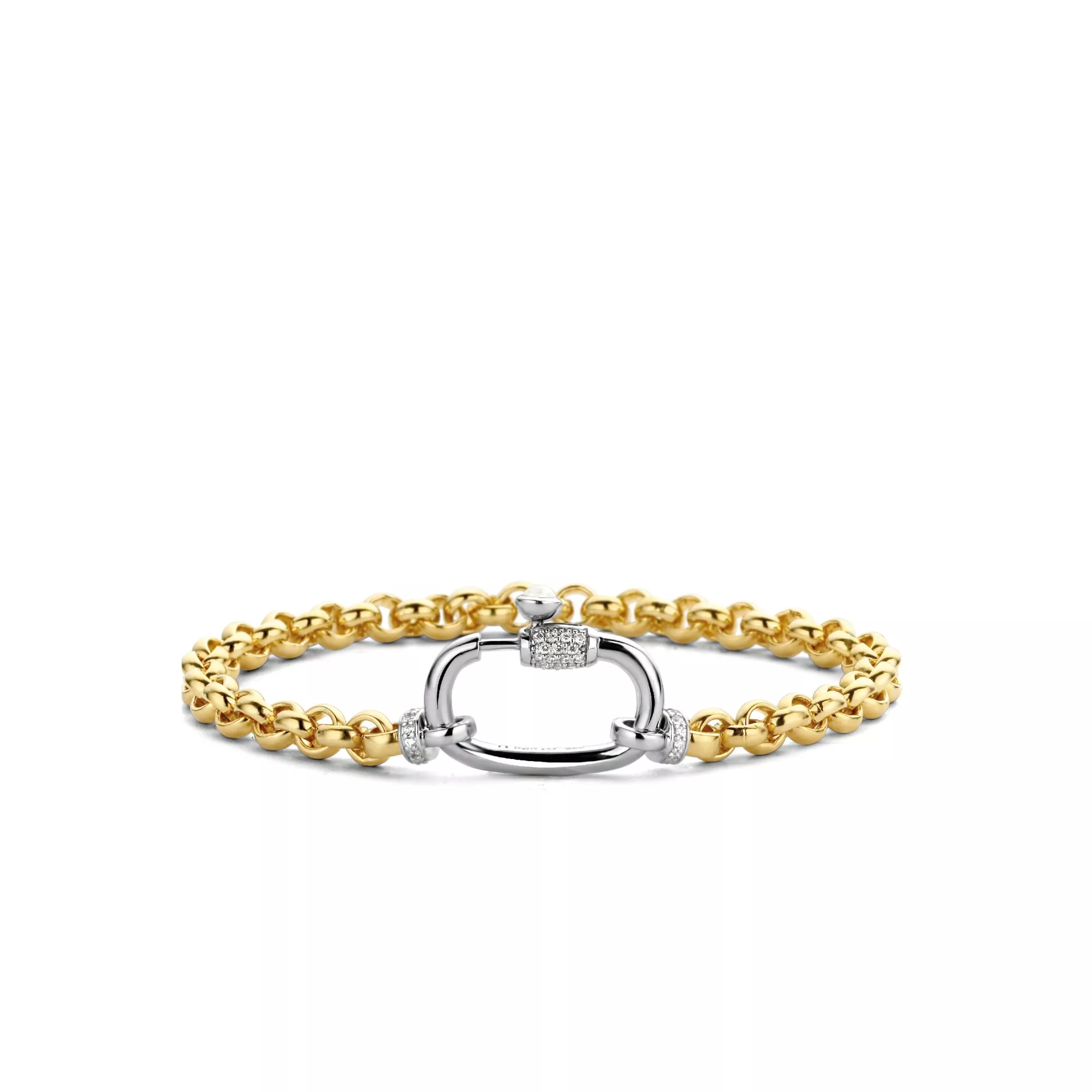 Ti Sento-Milano 2950ZY Armband Zilver goudkleurig 19.5 cm