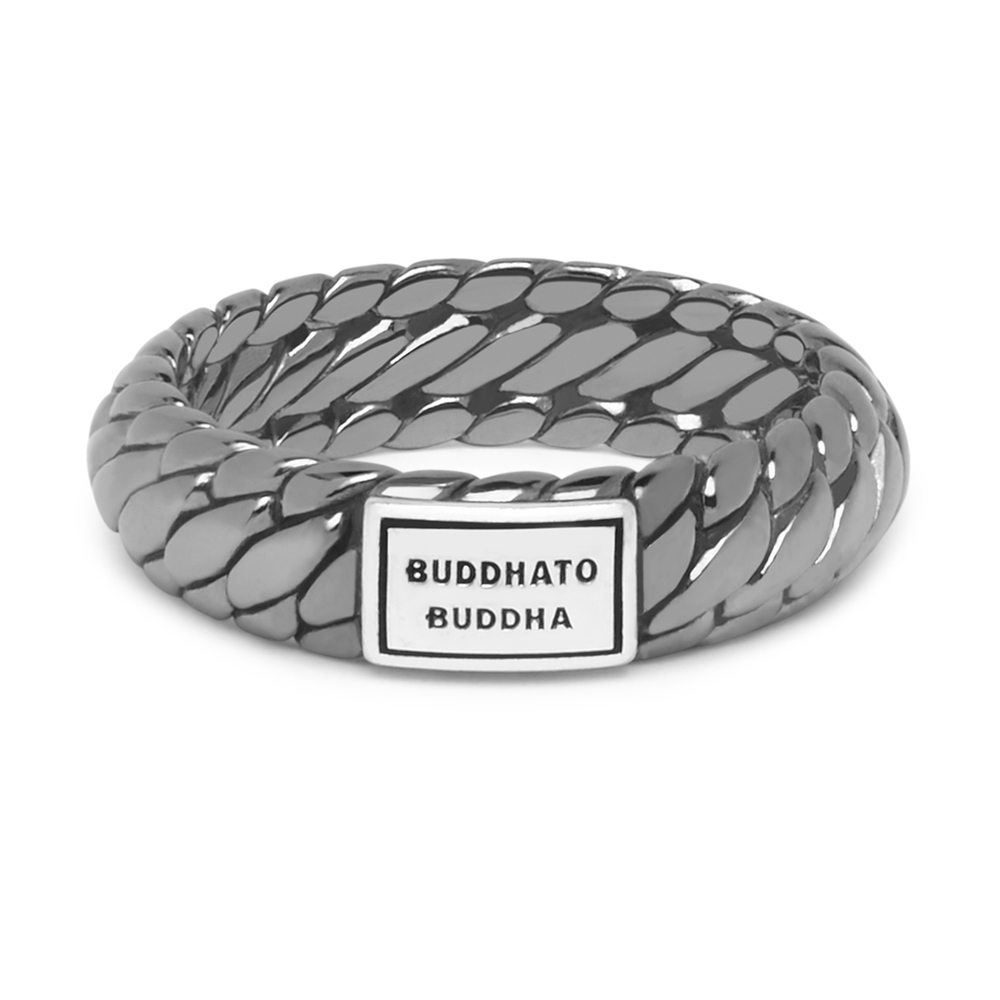 wereld helpen Leer Buddha to Buddha 125BR-SS Ring Ben XS Black Rhodium Shine