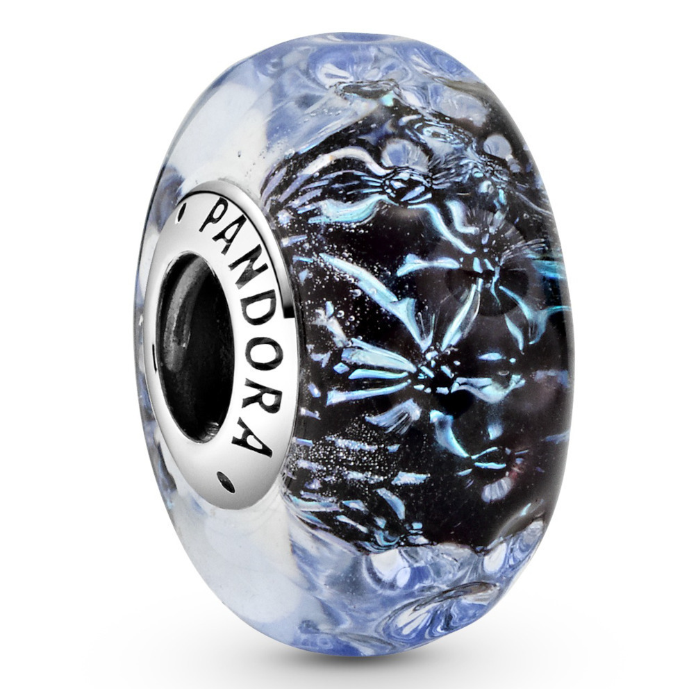 voorstel een beetje Opgewonden zijn Pandora 798938C00 Bedel Wavy Dark Blue muranoglas blauw