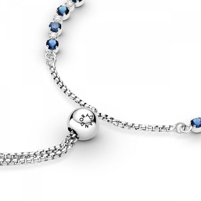 Heerlijk verwijderen eeuwig Pandora 599377C01 Armband Sliding Sparkling zirconia blauw