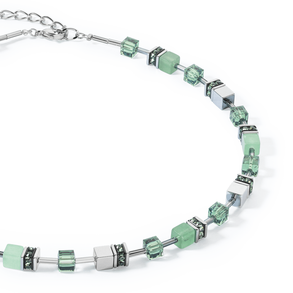 coeur-de-lion-geocube-4017-10-0500-iconic-precious-collier-met-aventurijn-en-hematiet-lengte-verstelbaar-42-48-cm