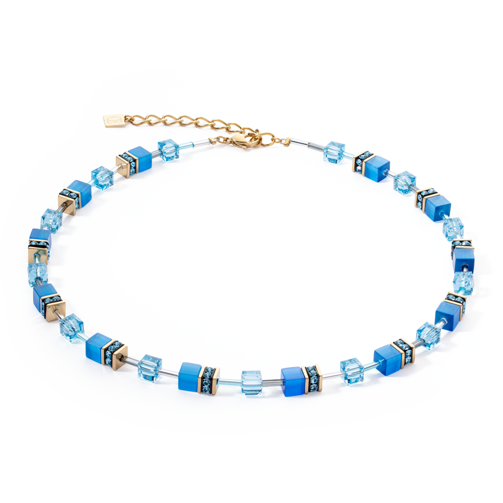 coeur-de-lion-geocube-4020-10-0600-iconisch-collier-met-kristal-en-strass-in-goudkleurig-blauw-lengte-verstelbaar-42-48-cm