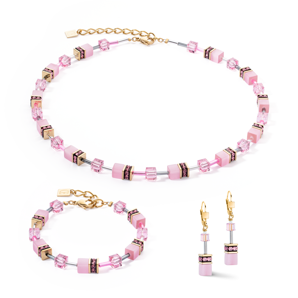 coeur-de-lion-geocube-4020-10-1920-iconisch-collier-met-roze-kristal-strass-glas-en-polaris