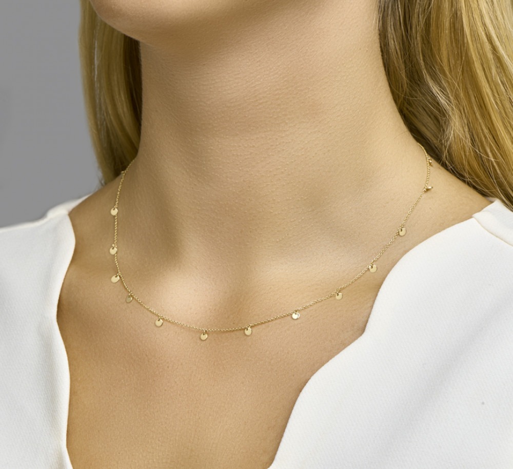 rond-bolletje-1-mm-schakelcollier-goud-lengte-45-cm