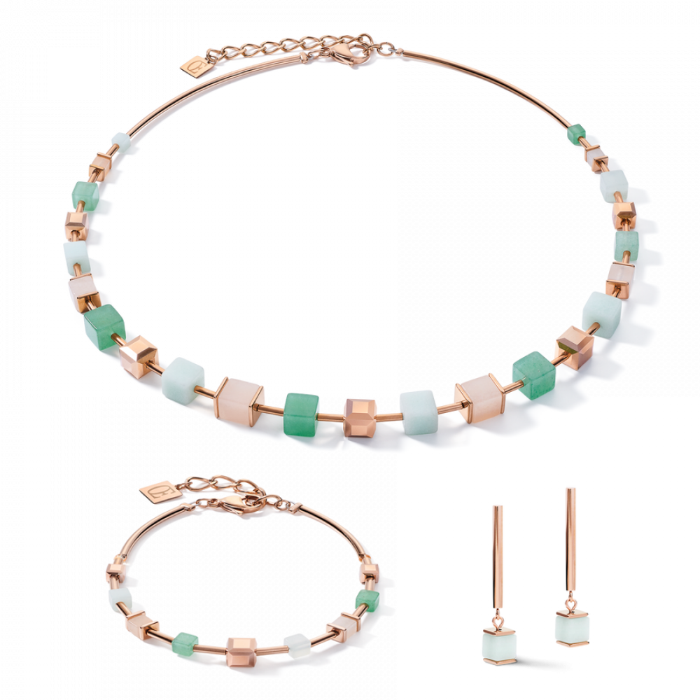 coeur-de-lion-5059-10-0510-chique-collier-met-amazoniet-en-aventurijn-kristallen-lengte-verstelbaar-tot-52-cm