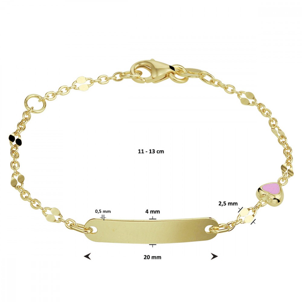 14-karaat-kinder-graveerarmband-met-roze-hartje