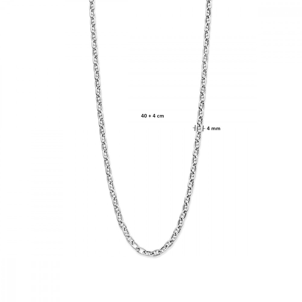 ankerschakel-4-mm-schakelcollier-gerhodineerd-zilver-lengte-verstelbaar-40-44-cm