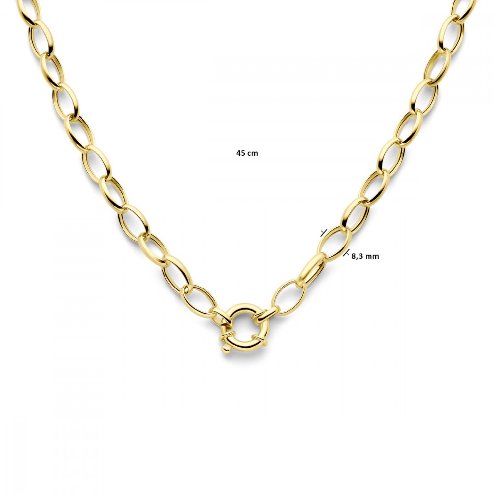 ankerschakel-8-3-mm-schakelcollier-gold-plated-lengte-45-cm