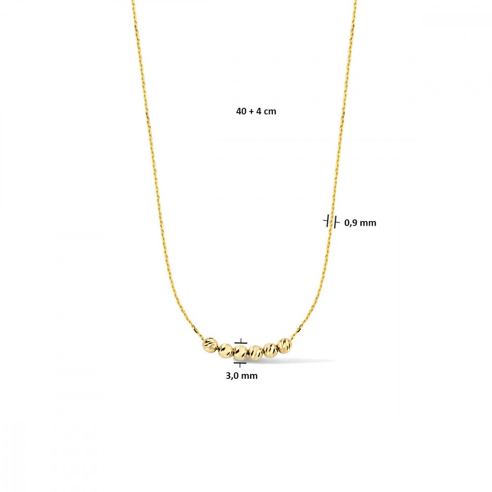 gouden-collier-met-zes-bolletjes-damescollier-14-karaat-goud-lengte-verstelbaar-40-44-cm