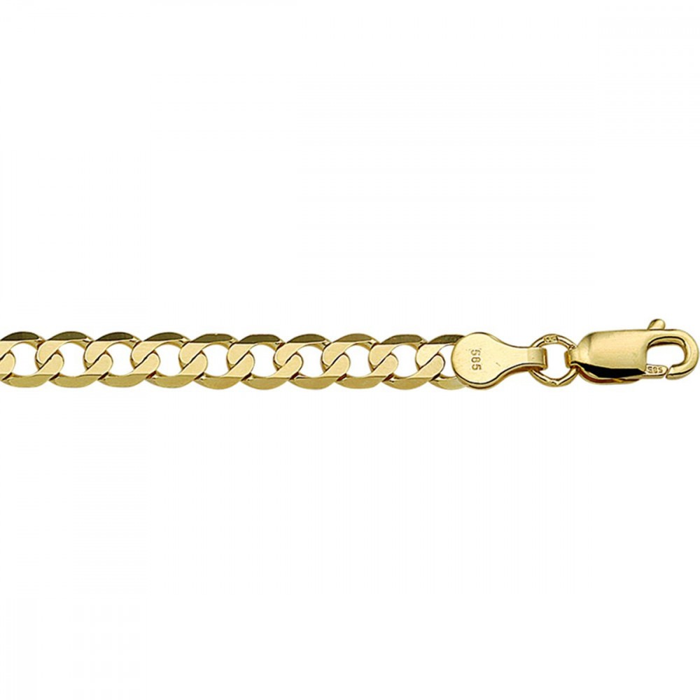 Gourmet Mm Schakelcollier Goud Ketting Zonder Hanger Lengte Cm Trendjuwelier