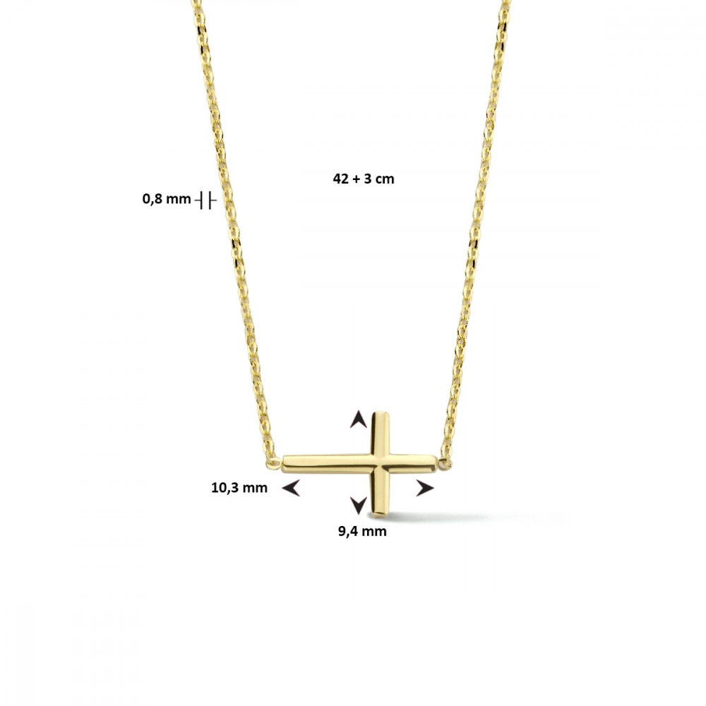 liggend-kruis-0-8-mm-collier-met-hanger-14-karaat-goud-lengte-verstelbaar-42-45-cm