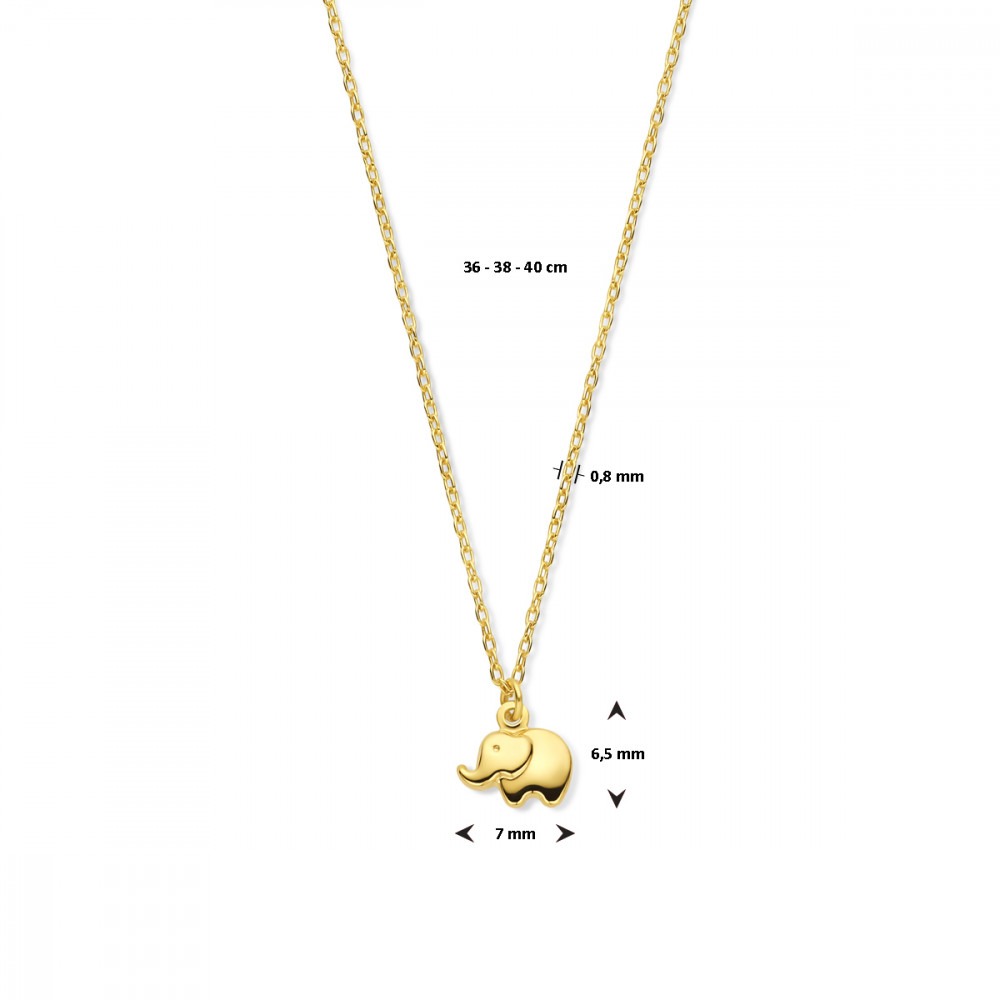 olifant-0-8-mm-collier-met-hanger-goud-lengte-verstelbaar-36-40-cm