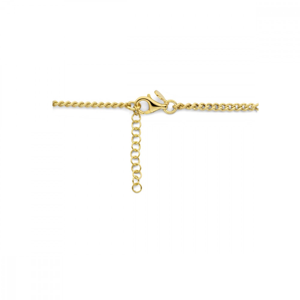 paperclip-gourmet-schakelcollier-7-2-mm-gold-plated-lengte-verstelbaar-42-45-cm