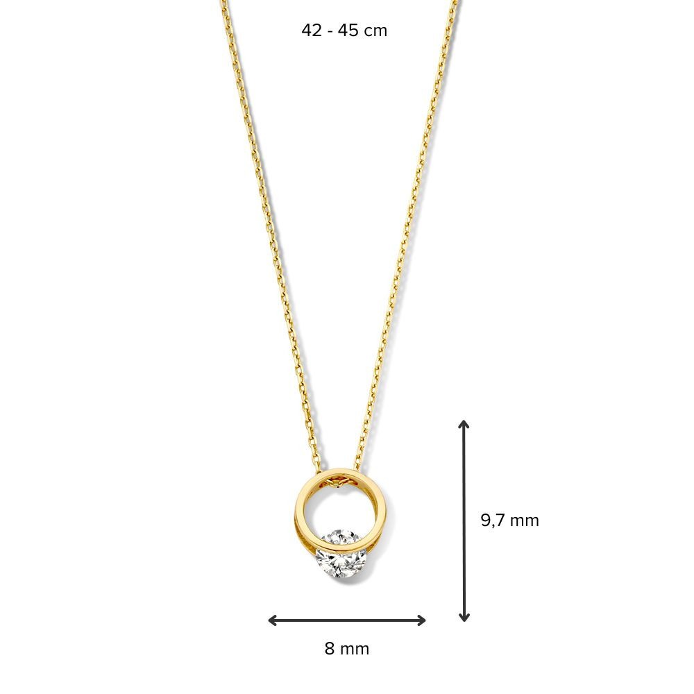 ronde-14-karaat-gouden-collier-met-zirkonia-ketting-met-hanger-lengte-verstelbaar-42-45-cm