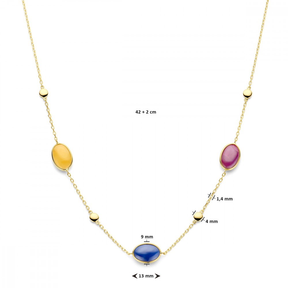 ronde-en-ovale-gouden-collier-met-blauwe-rode-en-gele-saffier-lengte-verstelbaar-42-44-cm