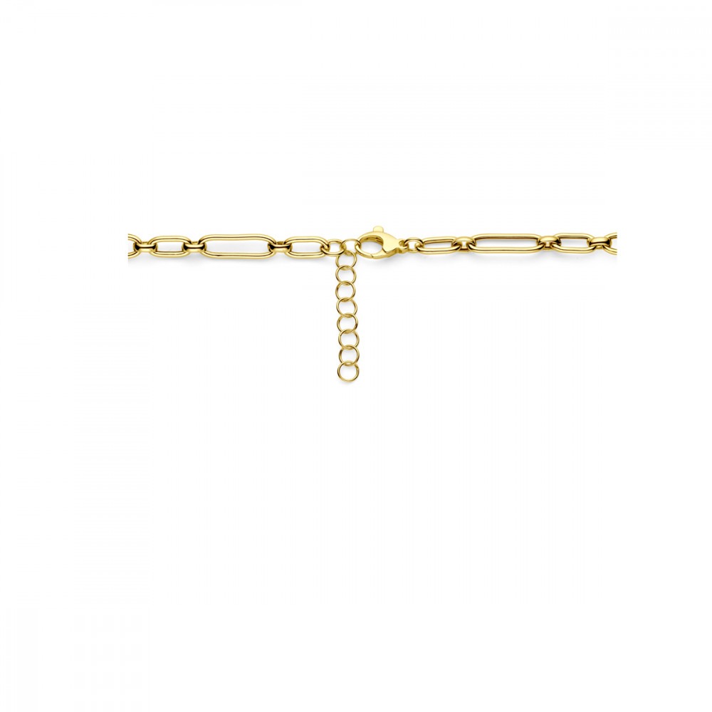 schakelcollier-6-mm-breed-gold-plated-collier-lengte-verstelbaar-42-45-cm