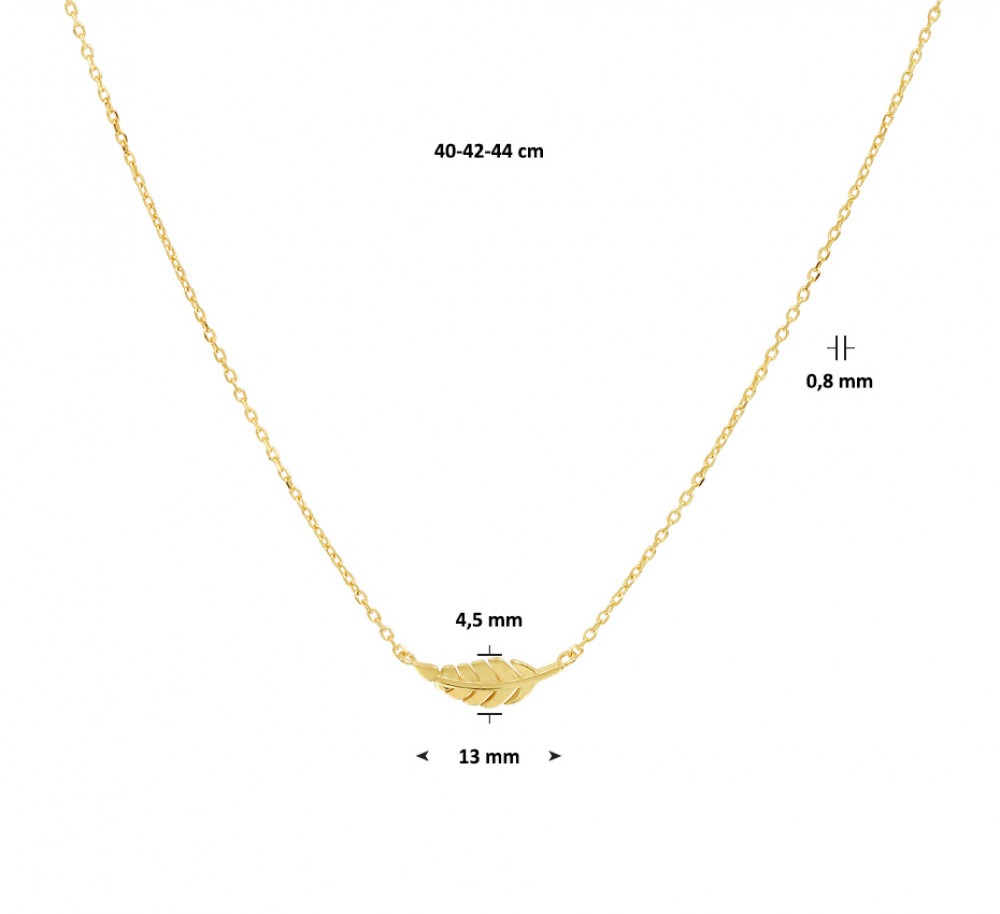 veer-0-8-mm-collier-met-hanger-goud-lengte-verstelbaar-40-44-cm